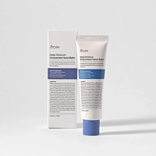Поживний бальзам для рук без ароматизаторів ATO99 Deep Moisture Unscented Hand Balm 50 мл 2581405644 фото