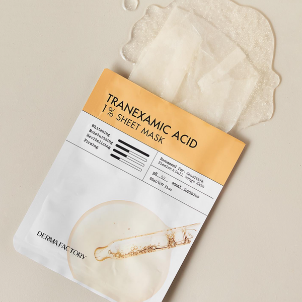 Derma Factory Осветляющая тканевая маска с транексамовой кислотой - Tranexamic Acid 1% Sheet Mask 1978317117 фото