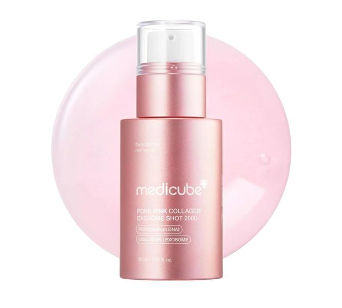 Сироватка Medicube PDRN Pink Collagen Exosome Shot 2000 30 мл з полінуклеотидами, екзосомами та спікулами 2711669885 фото