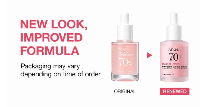 Освітлююча сироватка з екстрактом персика ANUA Peach 70% Niacinamide Serum 30 мл 2590924129 фото