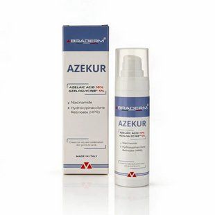 Крем для контролю акне та підтримки ремісії Braderm Azekur Cream 30 ml 3201927784 фото