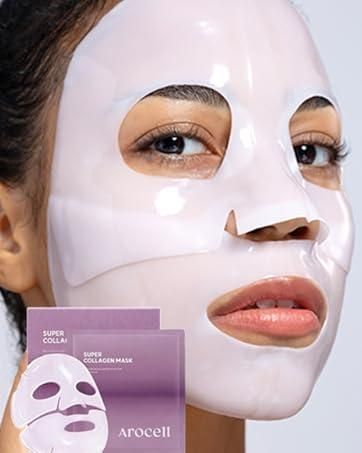 Гідрогелева маска Arocell Super Power Mask EX з колагеном та 10 видами гіалуронової кислоти 2624433244 фото