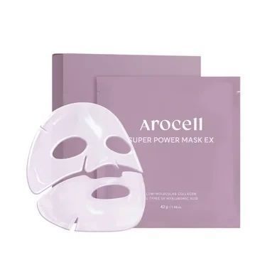 Гідрогелева маска Arocell Super Power Mask EX з колагеном та 10 видами гіалуронової кислоти 2624433244 фото