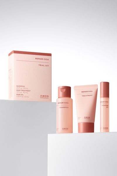 Набір мініатюр для пошкодженого волосся AMOS Professional Repair Cica Trial Kit 2914419862 фото