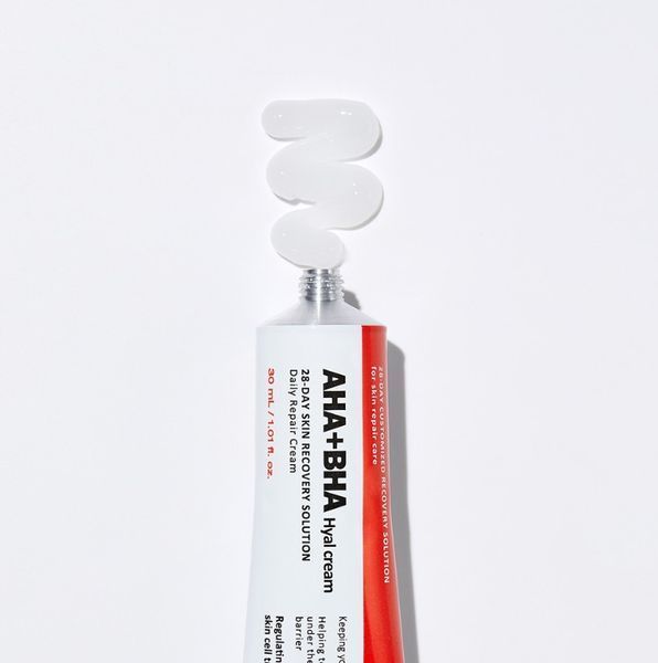 Medi-Peel AHA BHA 28 Days Hyal Cream - Восстанавливающий крем-пилинг с кислотами, 30 мл 1764500083 фото