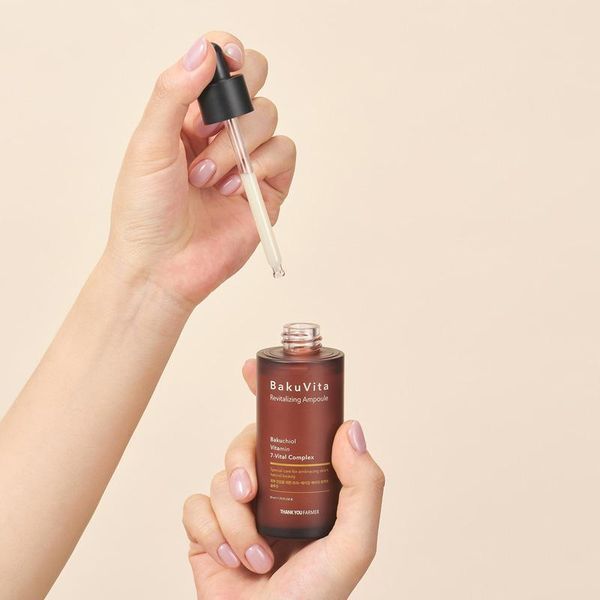 Восстановительная сыворотка THANK YOU FARMER BakuVita Revitalizing Ampoule 50 ml с бакучиолом и витаминами C и 2197493572 фото