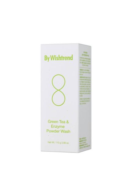 BY WISHTREND Green Tea & Enzyme Powder Wash 110 g - Пудра энзимная для умывания с зеленым чаем BW01 фото