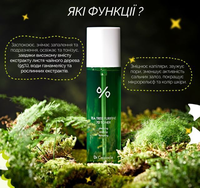 Набір засобів з чайним деревом (тонер + пінка для вмивання) Dr.Ceuracle Tea Tree Purifine Duo Set, 2 в 1 2304963278 фото