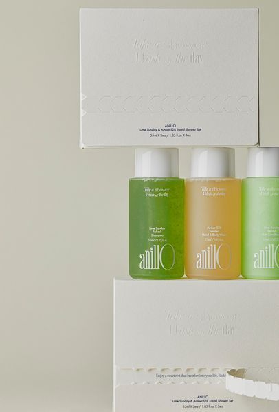 Дорожній набір ANILLO Lime Sunday & Amber528 Travel Shower Set 55 мл * 3 шт 2544011839 фото