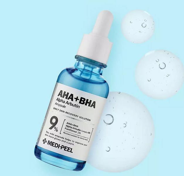 Освітлювальна пілінг-сироватка MEDIPEEL AHA BHA Alpha Arbutin Ampoule 30 мл 2624437926 фото