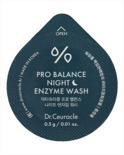 Вечірня ензимна пудра з пробіотиками Dr.Ceuracle Pro-Balance Night Enzyme Wash 0.5 г Саше (Тестер) 2566050640 фото