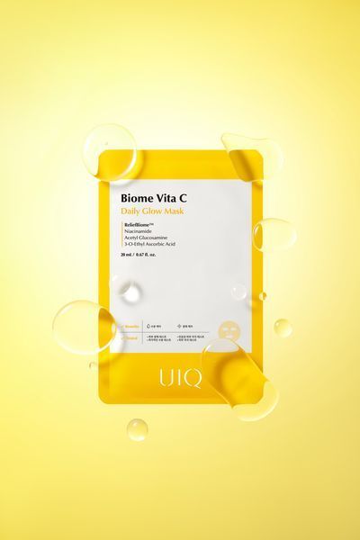 Освітлювальна тканинна маска з вітаміном C UIQ Biome Vita C Daily Glow Mask 20 ml 2764939886 фото