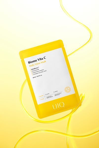 Освітлювальна тканинна маска з вітаміном C UIQ Biome Vita C Daily Glow Mask 20 ml 2764939886 фото