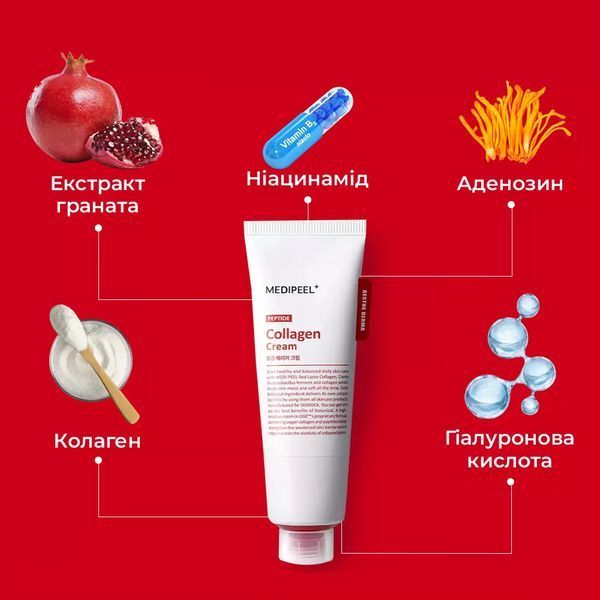 Защитный крем для лица MEDIPEEL Red Lacto Peptide Collagen Barrier Cream 80 мл 2652087300 фото