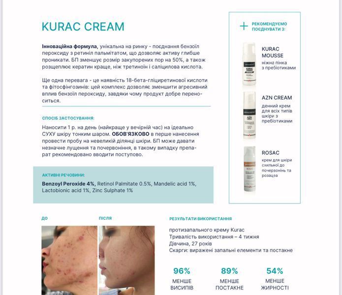 Крем з бензоїл пероксидом Braderm Kurac Benzoyl Peroxide Cream 30 мл 2452762825 фото