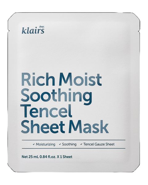 Зволожувальна тканинна маска Dear, Klairs Rich Moist Soothing Tencel Sheet Mask 8809572890239 фото