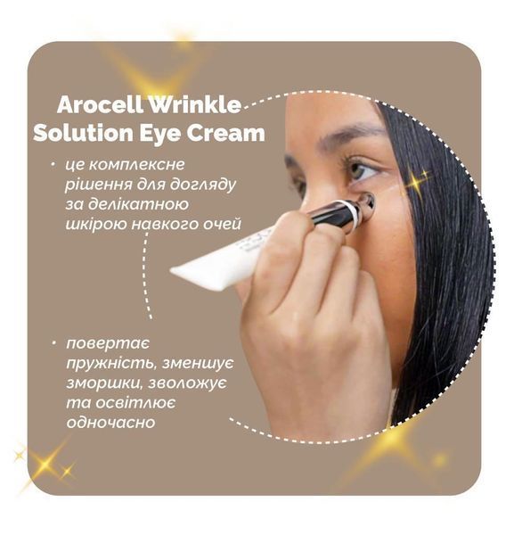 Крем для шкіри навколо очей Arocell Wrinkle Solution Eye Cream 15 мл з ботулінічним поліпептидом 2566078280 фото