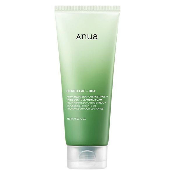 Глибоко очищуюча пінка для вмивання Anua Heartleaf Quercetinol Pore Deep Cleansing Foam 150 мл 2591165492 фото