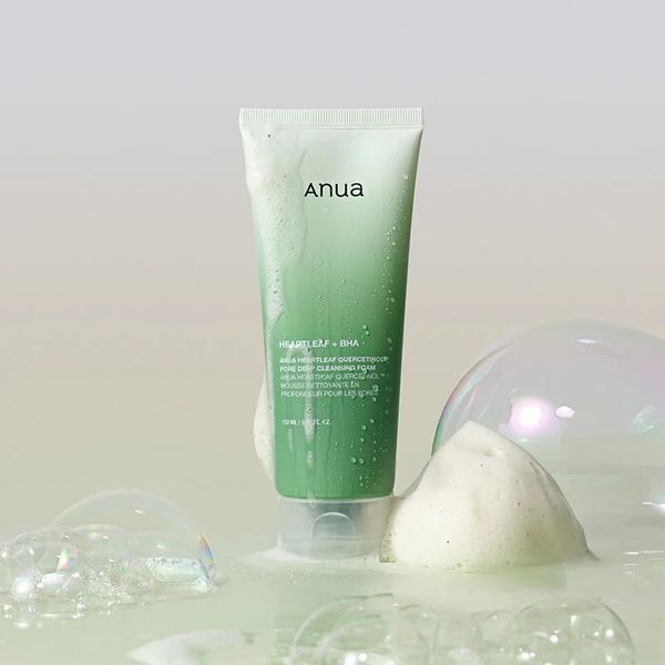Глибоко очищуюча пінка для вмивання Anua Heartleaf Quercetinol Pore Deep Cleansing Foam 150 мл 2591165492 фото