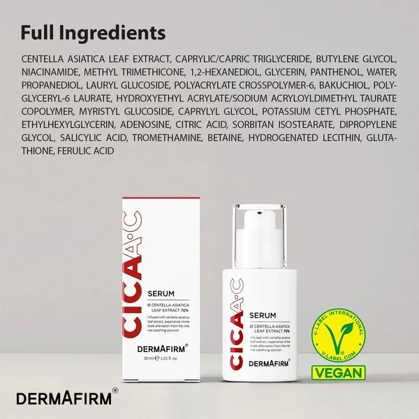 Заспокійлива сироватка DermAfirm Cicaa.C Serum 30 мл 2673108379 фото