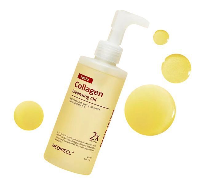 Гидрофильное масло MEDIPEEL Red Lacto Collagen Cleansing Oil 2.0 200 мл с лактобактериями 2652127436 фото