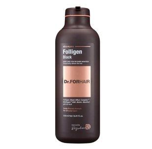 Dr.FORHAIR Folligen Black Shampoo - Шампунь для восстановления цвета седых волос, 500 мл 1734823283 фото
