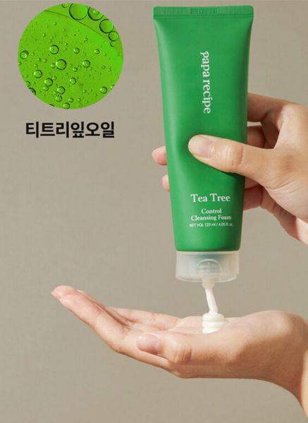 Пенка для умывания с экстрактом чайного дерева Papa Recipe Tea Tree Control Cleansing Foam 120 ml 002050 фото