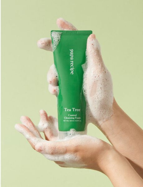 Пенка для умывания с экстрактом чайного дерева Papa Recipe Tea Tree Control Cleansing Foam 120 ml 002050 фото