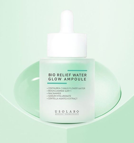 Успокаивающая, увлажняющая и противоотечная сыворотка Usolab Bio Relief Water Glow Ampoule 30 мл 2916661697 фото