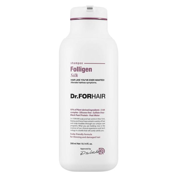 Dr.FORHAIR Folligen Silk Shampoo, 300 мл - Шампунь для сухих и поврежденных волос 1704233015 фото