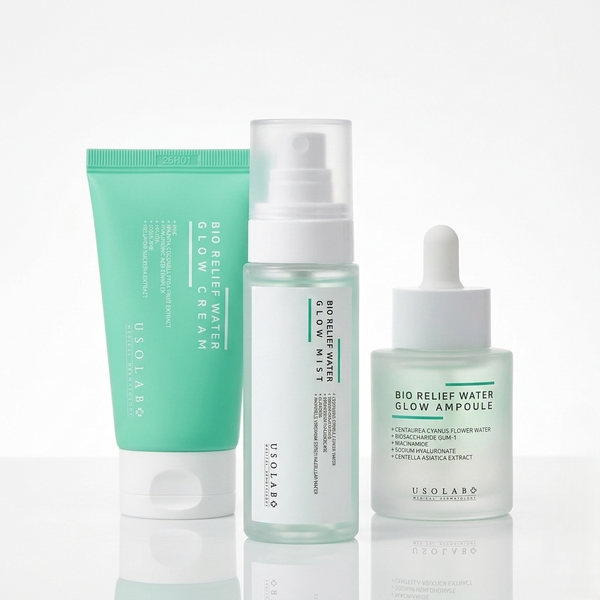 Успокаивающая, увлажняющая и противоотечная сыворотка Usolab Bio Relief Water Glow Ampoule 30 мл 2916661697 фото