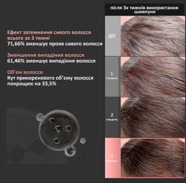 Dr.FORHAIR Folligen Black Treatment - Бальзам-кондиционер для восстановления цвета седых волос, 150мл 1734826304 фото