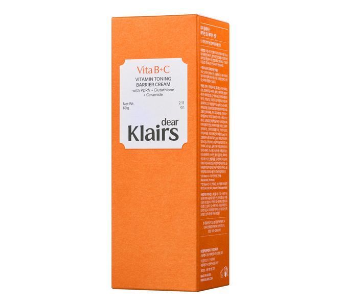 Вітамінний тонізуючий бар&rsquo;єрний крем DEAR, KLAIRS Vitamin Toning Barrier Cream 60 мл 2899209960 фото