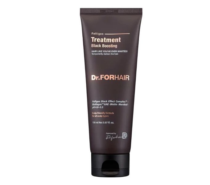 Dr.FORHAIR Folligen Black Treatment - Бальзам-кондиционер для восстановления цвета седых волос, 150мл 1734826304 фото