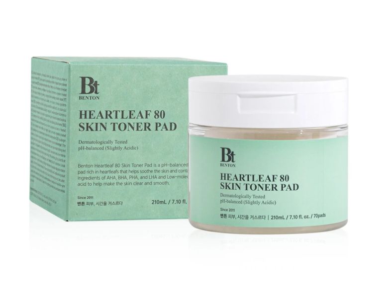 Benton Heartleaf Skin Toner Pad – Двухсторонние пилинг-диски с экстрактом хауттюйнии, 70 шт. 1766190361 фото