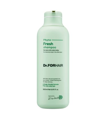 Dr.FORHAIR Phyto Fresh Shampoo, 500 мл - Міцелярний шампунь для жирної шкіри голови 1725925695 фото