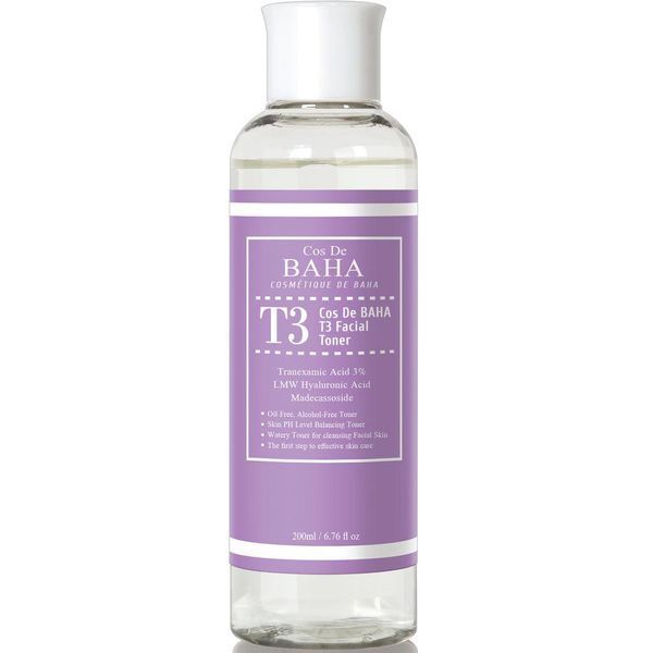 Тонер с транексамовой кислотой Cos De BAHA Tranexamic 3% LMW HA Toner 200 мл 2541686843 фото