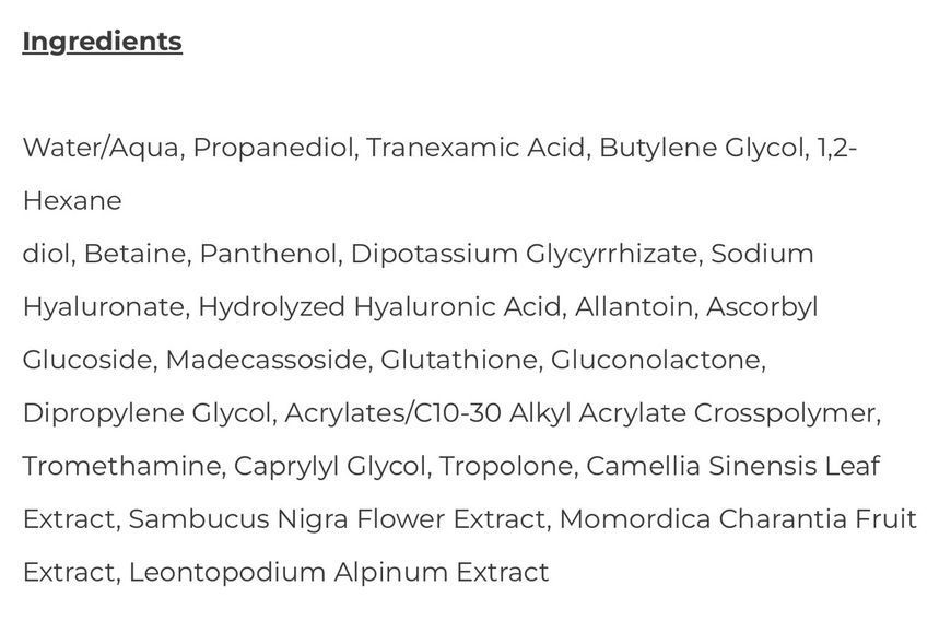 Тонер с транексамовой кислотой Cos De BAHA Tranexamic 3% LMW HA Toner 200 мл 2541686843 фото