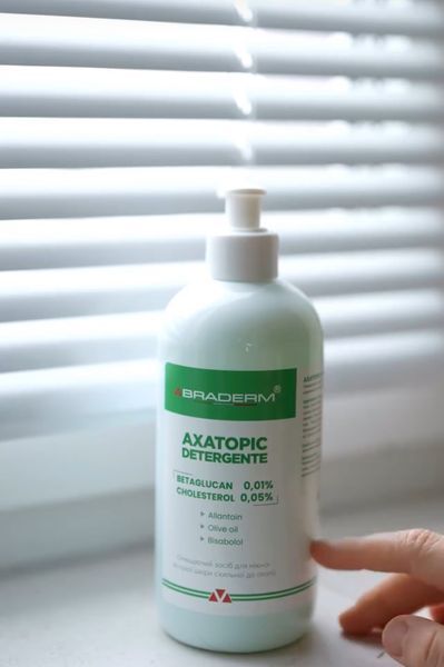 Гель для очищения атопической кожи Braderm Axatopic Detergent 500 мл 2453743160 фото