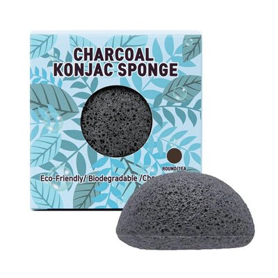 Trimay Charcoal Konjac Sponge - Очищаючий спонж конняку з деревним вугіллям 1432765657 фото