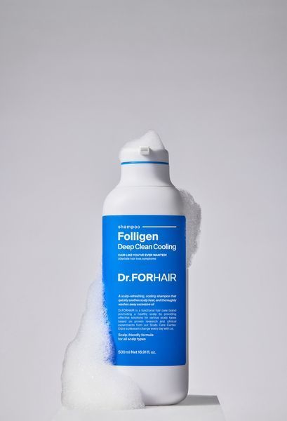 Глубокоочищающий шампунь Dr.Forhair Folligen Deep Clean Cooling Shampoo 500 мл с эффектом охлаждения 2545083155 фото