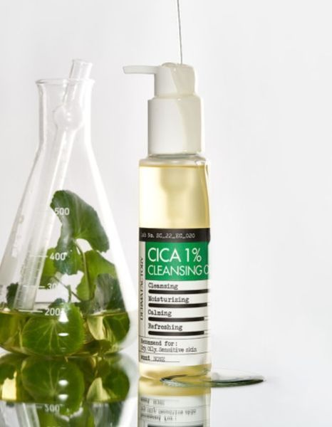 Derma Factory Cica 1% Cleansing Oil - Очищуюча гідрофільна олія для обличчя з екстрактом центели азіатської 1849563558 фото