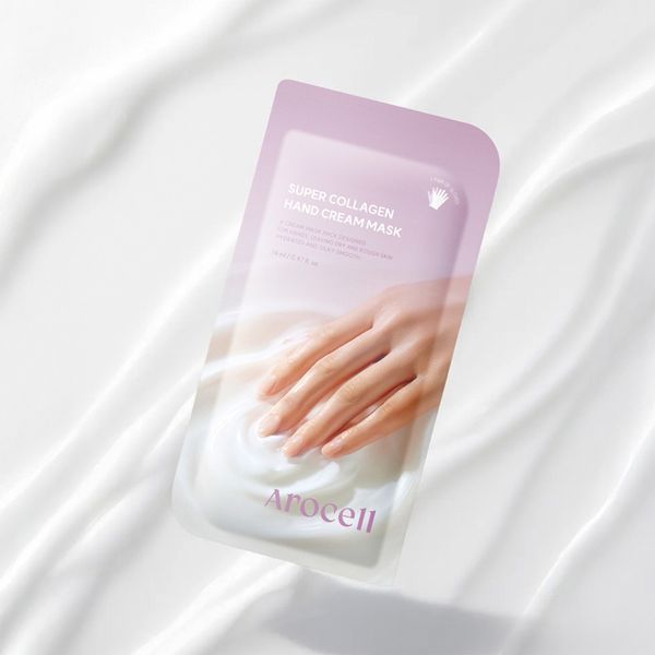 Увлажняющая маска-перчатки для рук Arocell Collagen Hand Cream Mask 14 мл 3169938238 фото