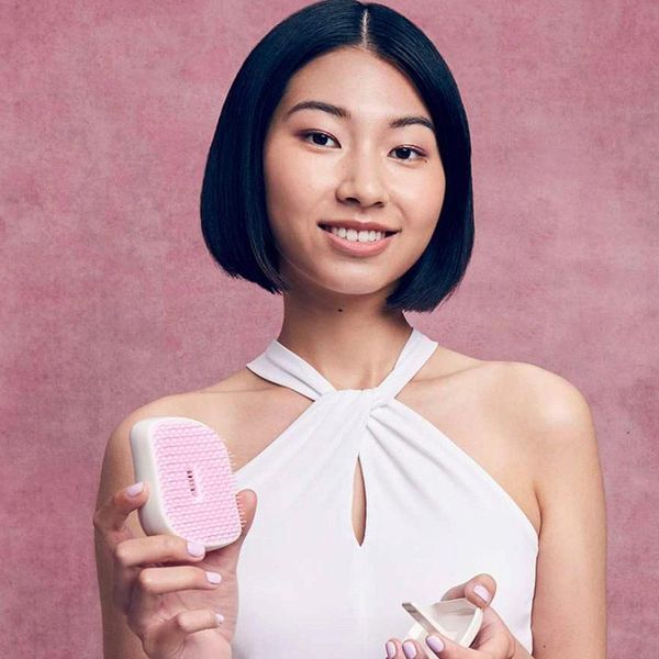 Tangle Teezer Compact Styler Pink Matte Chrome - Компактная щетка для волос 2417479289 фото