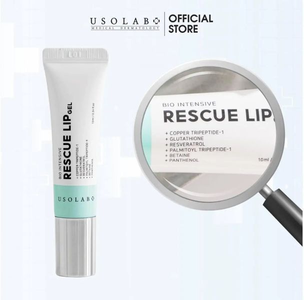 Гель-сыворотка для губ омолаживающая восстанавливающая Usolab Bio Intensive Rescue Lip Gel 10 мл 1934912424 фото