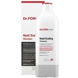 Dr.FORHAIR Head Scaling Shampoo - Шампунь с частицами соли для глубокой очистки кожи головы, 400 мл 1727032950 фото