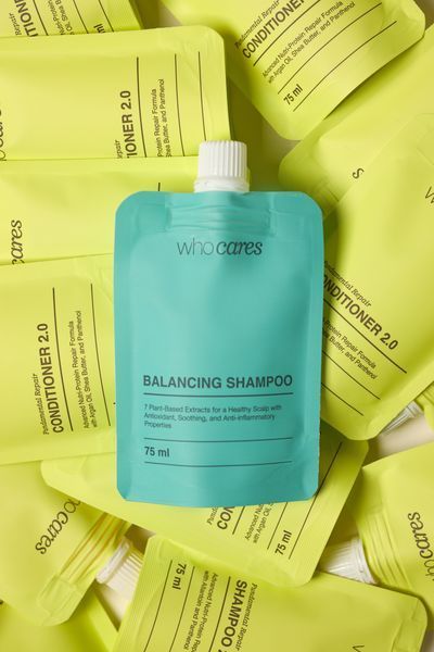 Тревел-пак шампуню безсульфатного WhoCares Balancing Shampoo 75 ml 2919416685 фото