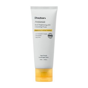 Очищувальна пінка для освітлення шкіри Doctors Pentamide Real Brightening 10C Cleansing Foam, 100 ml 000387 фото