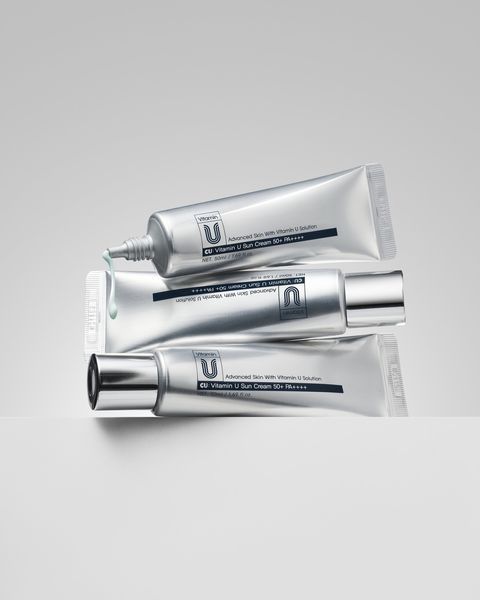 Заспокійливий сонцезахисний крем CUSKIN Vitamin U Sun Cream SPF 50+ PA++++ 50 мл з вітаміном U та пептидами 2973675854 фото