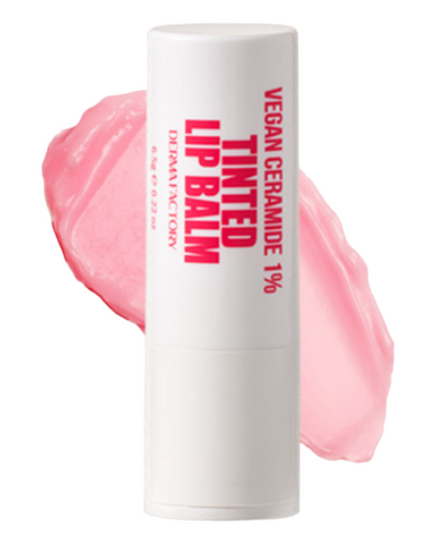 Derma Factory Vegan Ceramide 1% Tinted Lip Balm - Веганский керамидный оттеночный бальзам для губ, 6.5 г 000879 фото